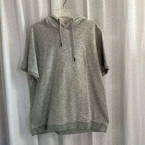 Sky Light Gray Casual Hoodie